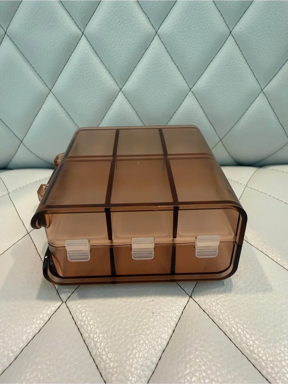 Brown 8-Compartment Plastic Storage Organizer - Brand